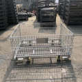 wire mesh pallet cage Wire mesh storage secure cage pallet container for warehouse Storage Wire Mesh Container